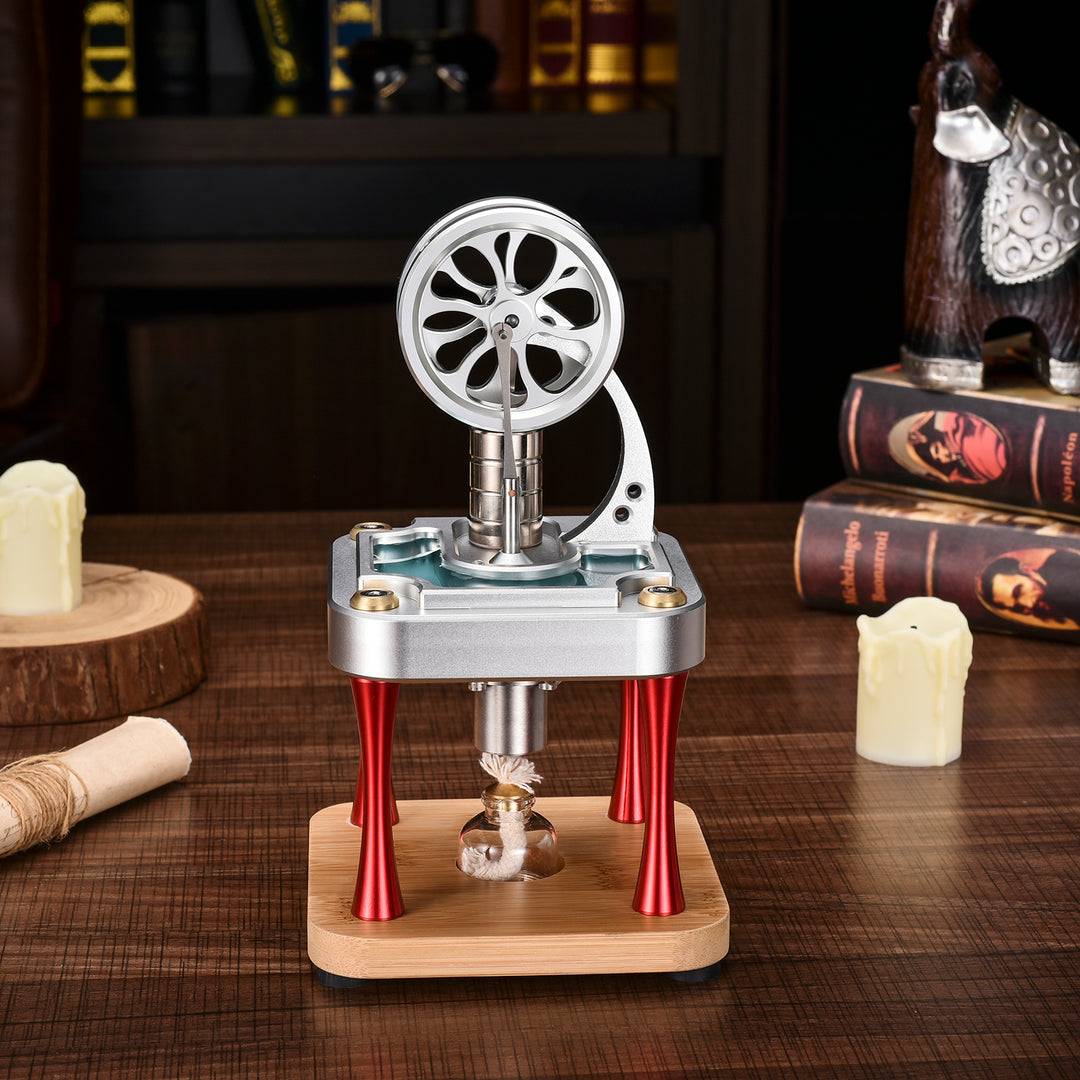 M16-C Vertical water-cooled high-temperature Stirling engine for education, research and study