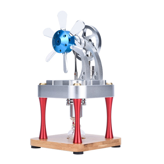 M16-CF Vertical Double Mount Fan High Temperature Stirling Engine for Education, Research and Learning