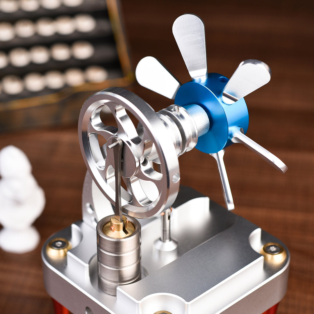 M16-CF Vertical Double Mount Fan High Temperature Stirling Engine for Education, Research and Learning