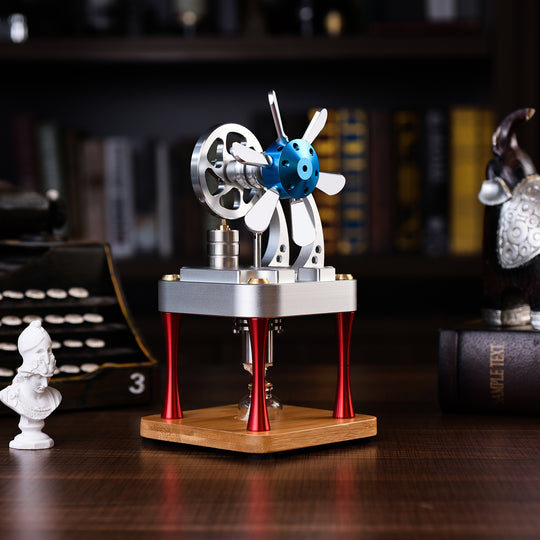 M16-CF Vertical Double Mount Fan High Temperature Stirling Engine for Education, Research and Learning