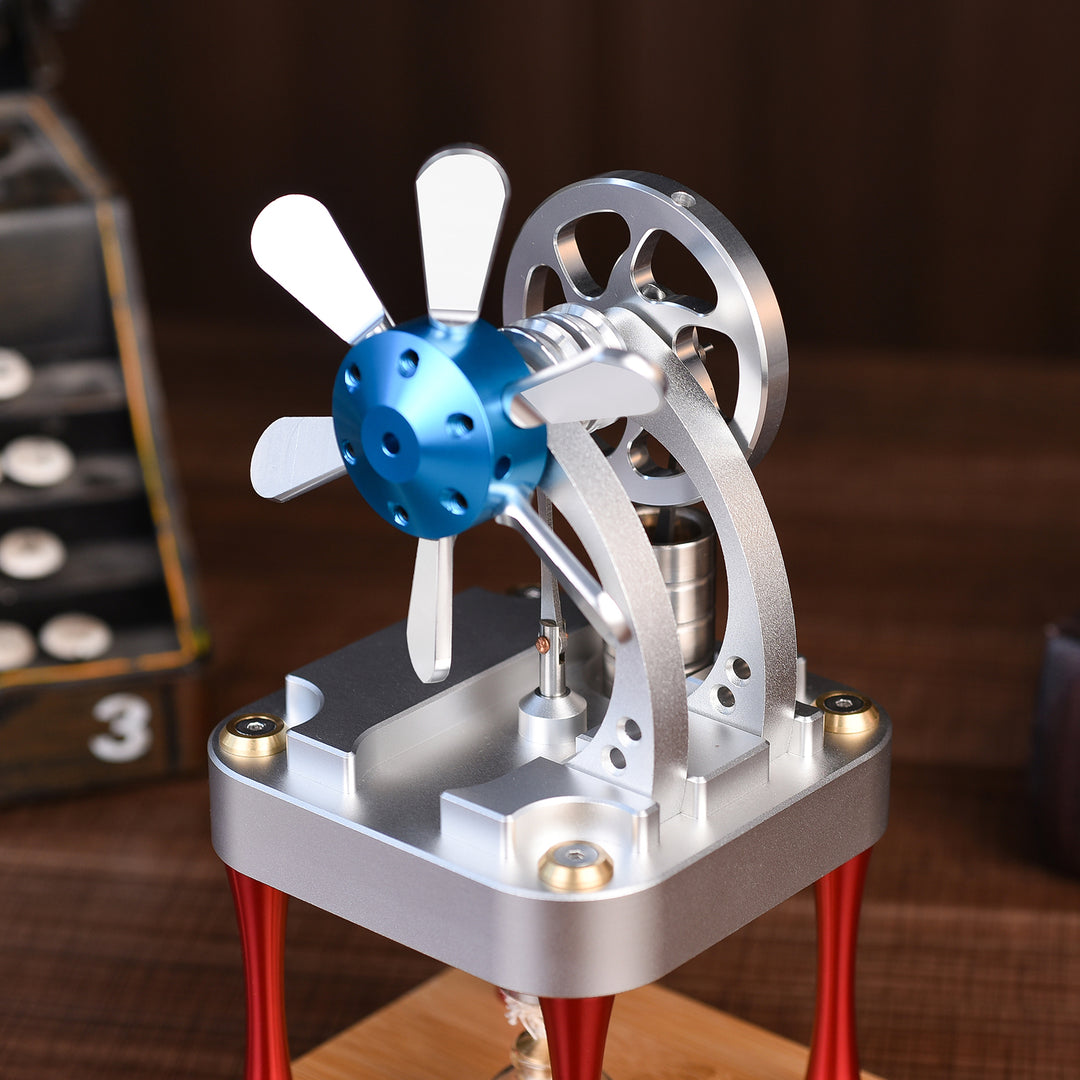 M16-CF Vertical Double Mount Fan High Temperature Stirling Engine for Education, Research and Learning