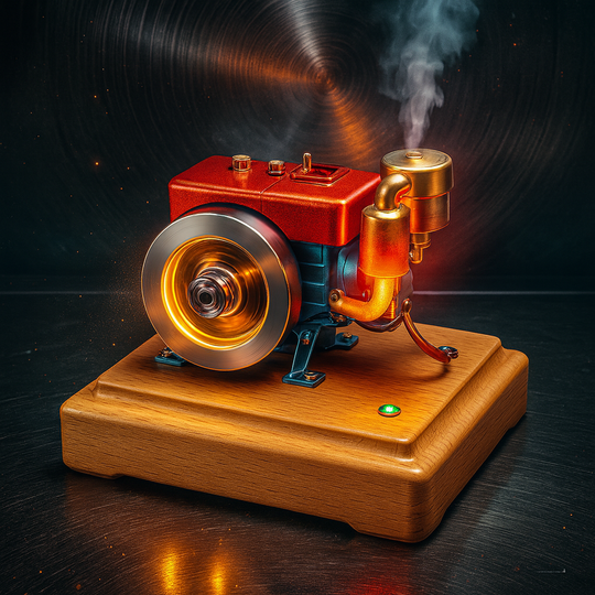 MUSA 1/8 2.6cc Mini Single-Cylinder 4-Stroke Gas Engine Model Upgrade - Up to 12000rpm