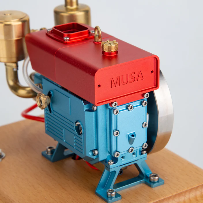 MUSA 1/8 2.6cc Mini Single-Cylinder 4-Stroke Gas Engine Model Upgrade ...