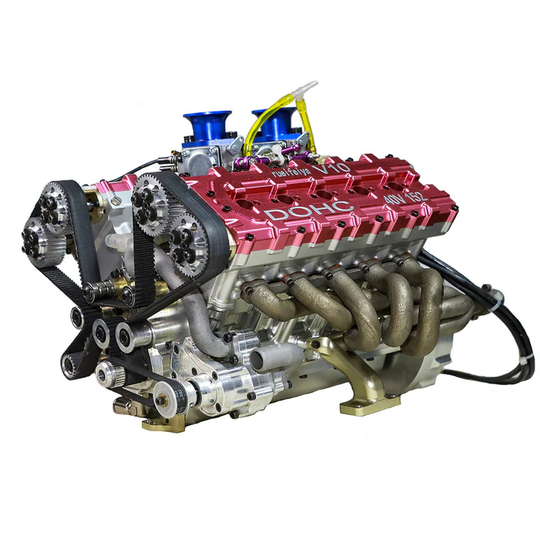 RUIFEIYA V10-150 1/4 Scale 150cc DOHC V10 Gasoline Engine Model – 16HP Water-Cooled 4-Stroke Engine for RC & Collectors