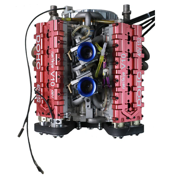RUIFEIYA V10-150 1/4 Scale 150cc DOHC V10 Gasoline Engine Model – 16HP Water-Cooled 4-Stroke Engine for RC & Collectors