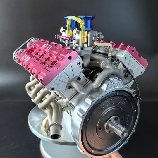 RUIFEIYA V10-150 1/4 Scale 150cc DOHC V10 Gasoline Engine Model – 16HP Water-Cooled 4-Stroke Engine for RC & Collectors