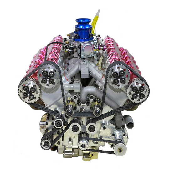 RUIFEIYA V10-150 1/4 Scale 150cc DOHC V10 Gasoline Engine Model – 16HP Water-Cooled 4-Stroke Engine for RC & Collectors