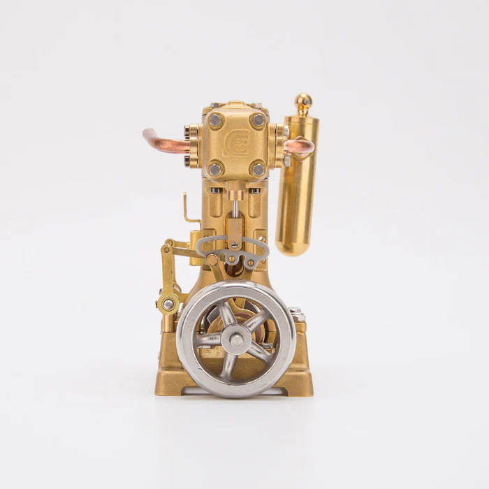 RW-L2 Retro Brass Double-Cylinder Steam Engine Model for 70-130cm Steamship - Build You Own Engine Model