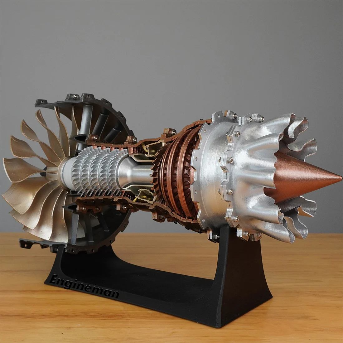 enginekitor-skymech-trent-900-1-20-scale-mechanical-science-model-build-your-own-jet-aircraft-turbofan-engine-kit