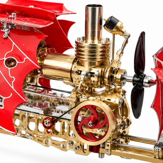 ENGINEKITOR Steampunk Dragon Wing Airship Stirling Engine Model Kit