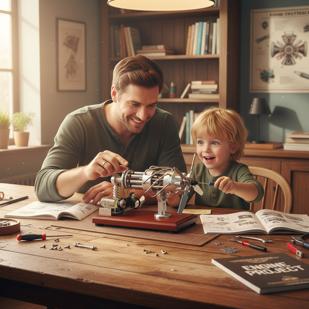 Modèle de moteur Stirling, 16 cylindres, modèle de générateur de moteur Stirling, kit de moteur Stirling à air chaud, jouet éducatif STEM Modèle de moteur Stirling, 16 cylindres, modèle de générateur de moteur Stirling, kit de moteur Stirling à air chaud, jouet éducatif STEM