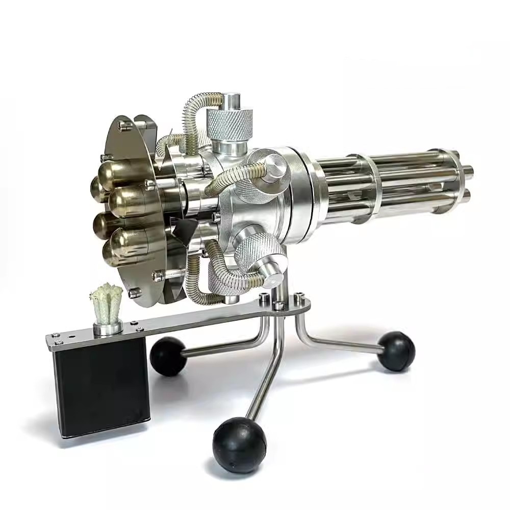 Motor Stirling Gatling HMG Modelo de motor Stirling: construye tu propio motor