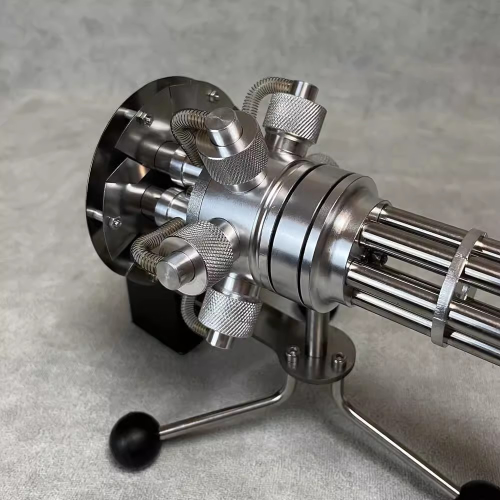 Motor Stirling Gatling HMG Modelo de motor Stirling: construye tu propio motor