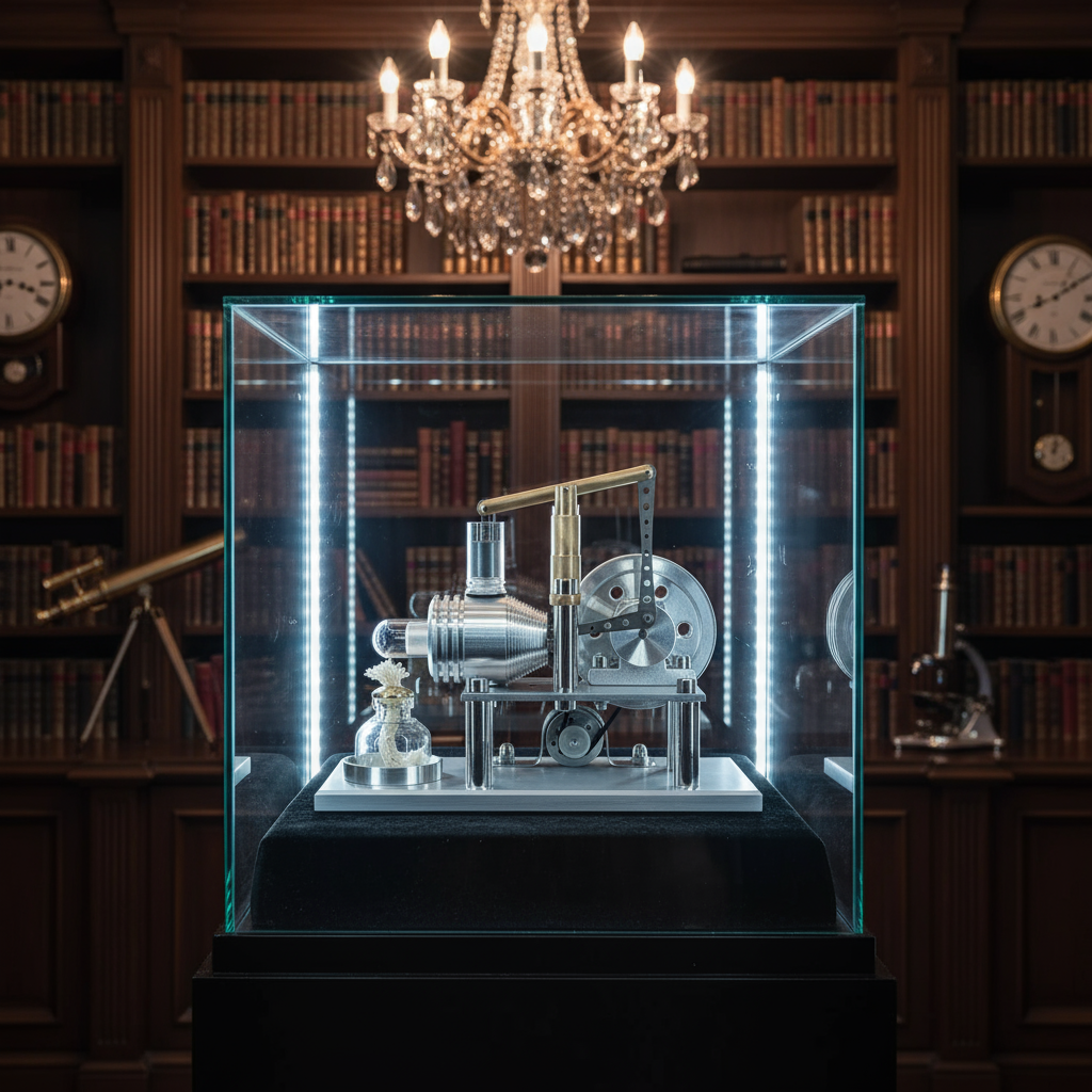 Stirling engine generator steam engine multifunctional desktop mini steam engine model with LED lights