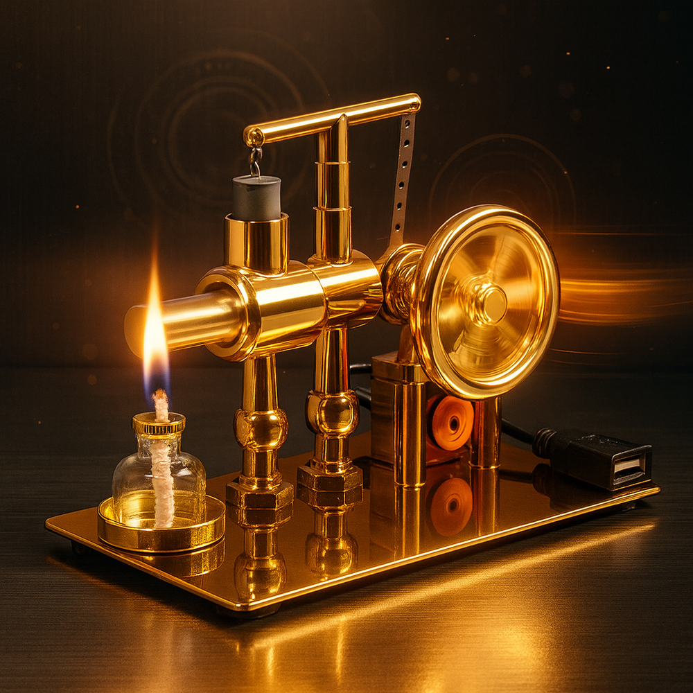Stirling Engine Generator Steam Engine Physics Experiments Popular Science Science Making Engine Models