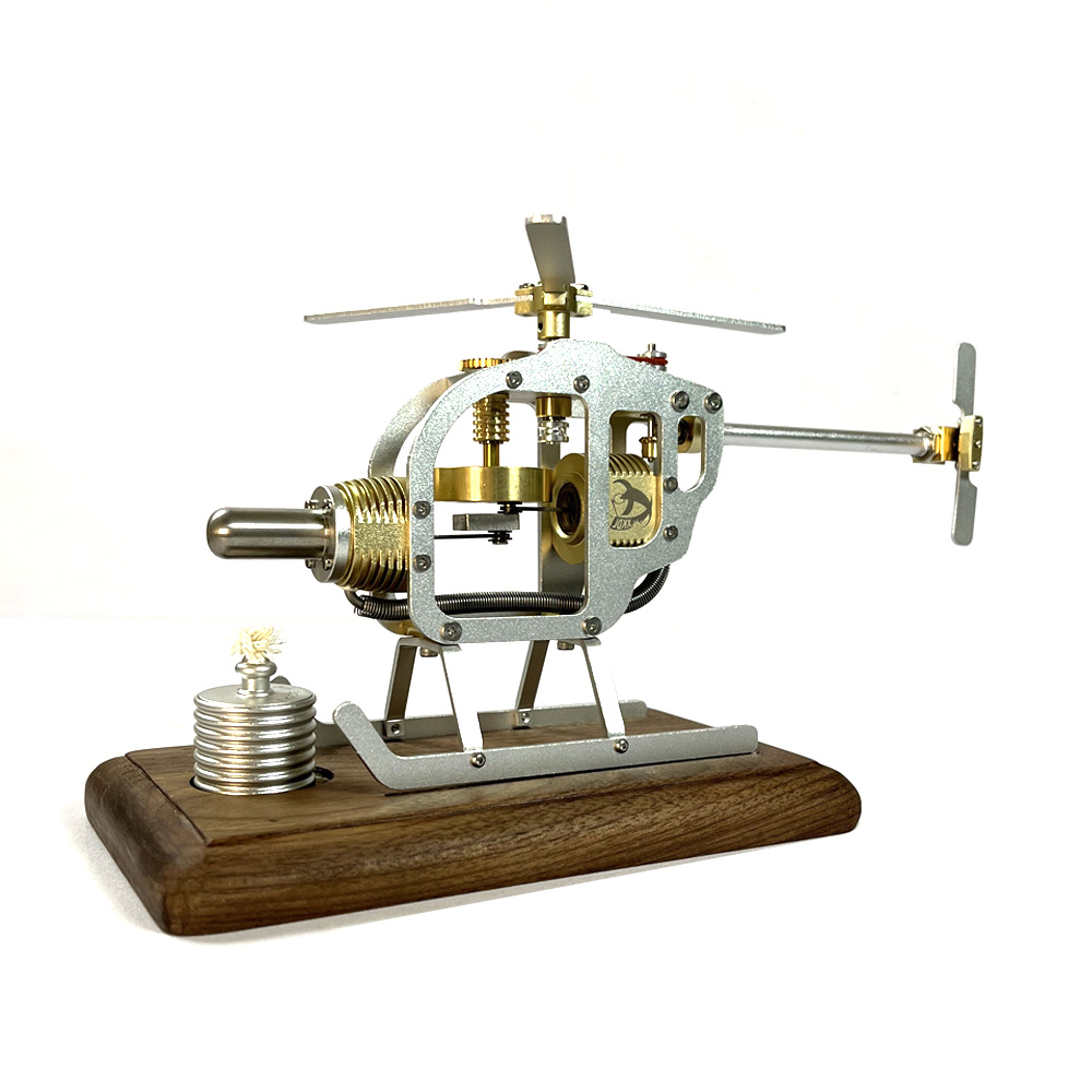 Helicóptero con motor Stirling: construye tu propio motor
