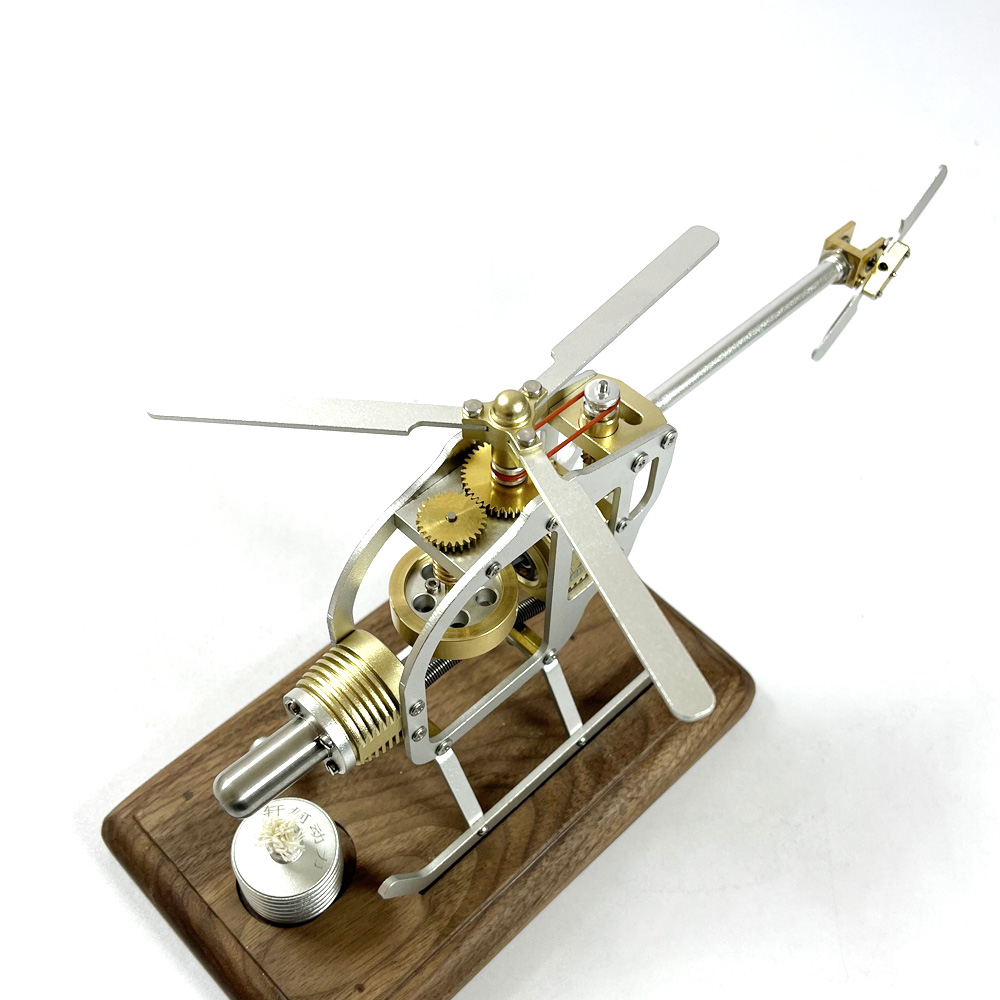 Helicóptero con motor Stirling: construye tu propio motor