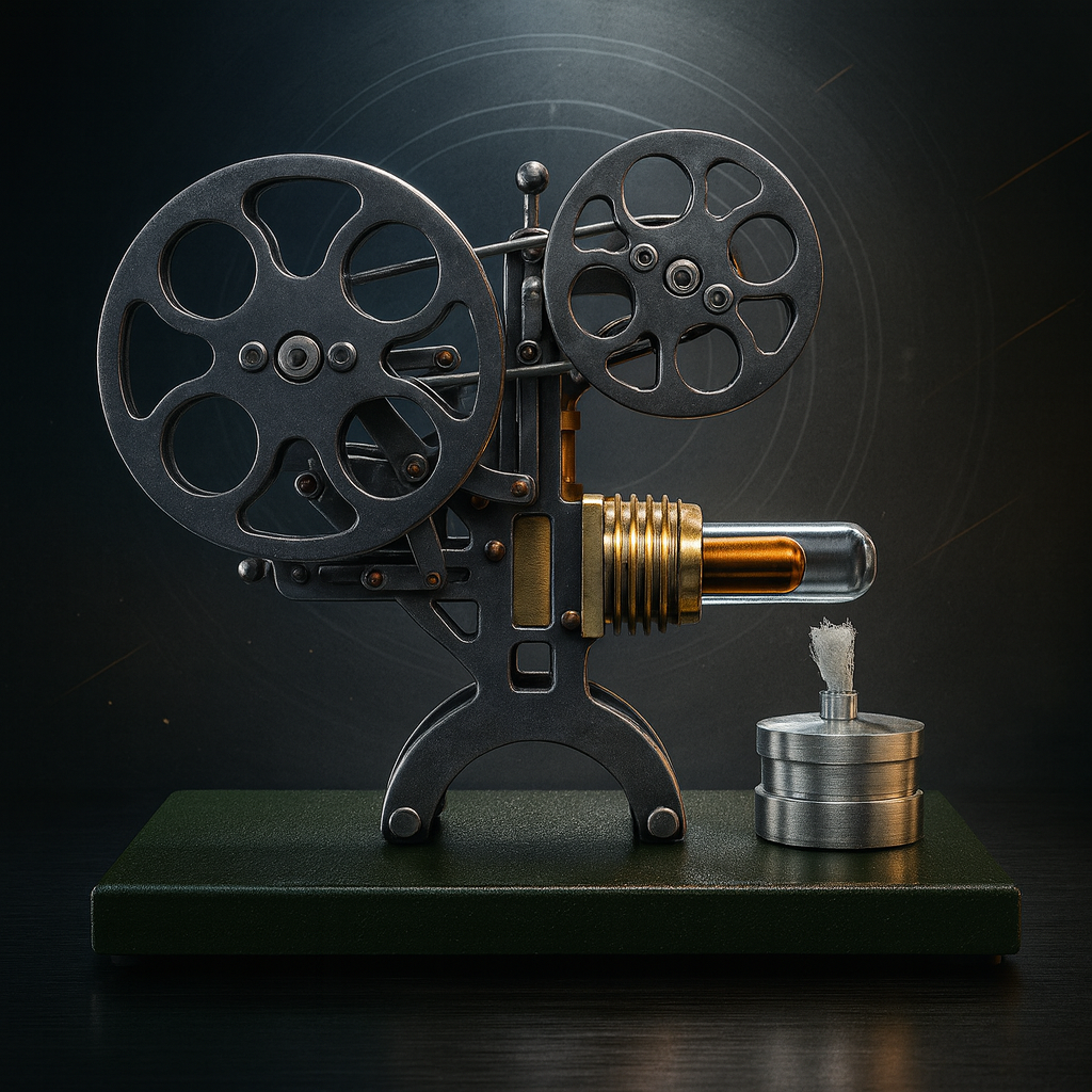 Stirling Engine Projector Model – Vintage Mechanical STEM Engine Model