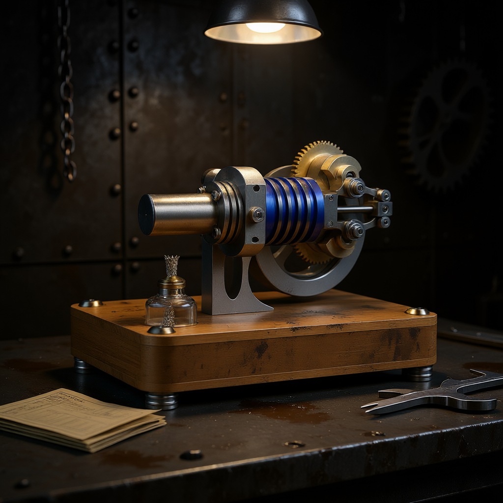 Stirling Single-Cylinder Engine Generator for Science Experiments and Enthusiasts - Build Your Own Engine