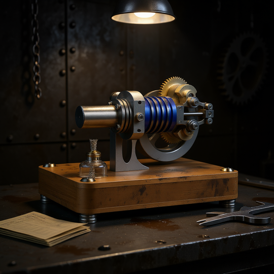 Stirling Single-Cylinder Engine Generator for Science Experiments and Enthusiasts - Build Your Own Engine