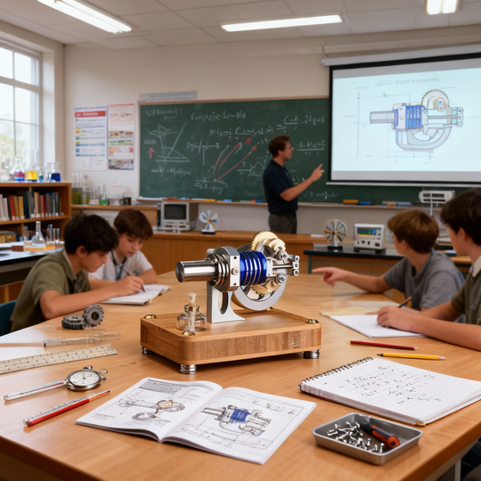 Stirling Single-Cylinder Engine Generator for Science Experiments and Enthusiasts - Build Your Own Engine