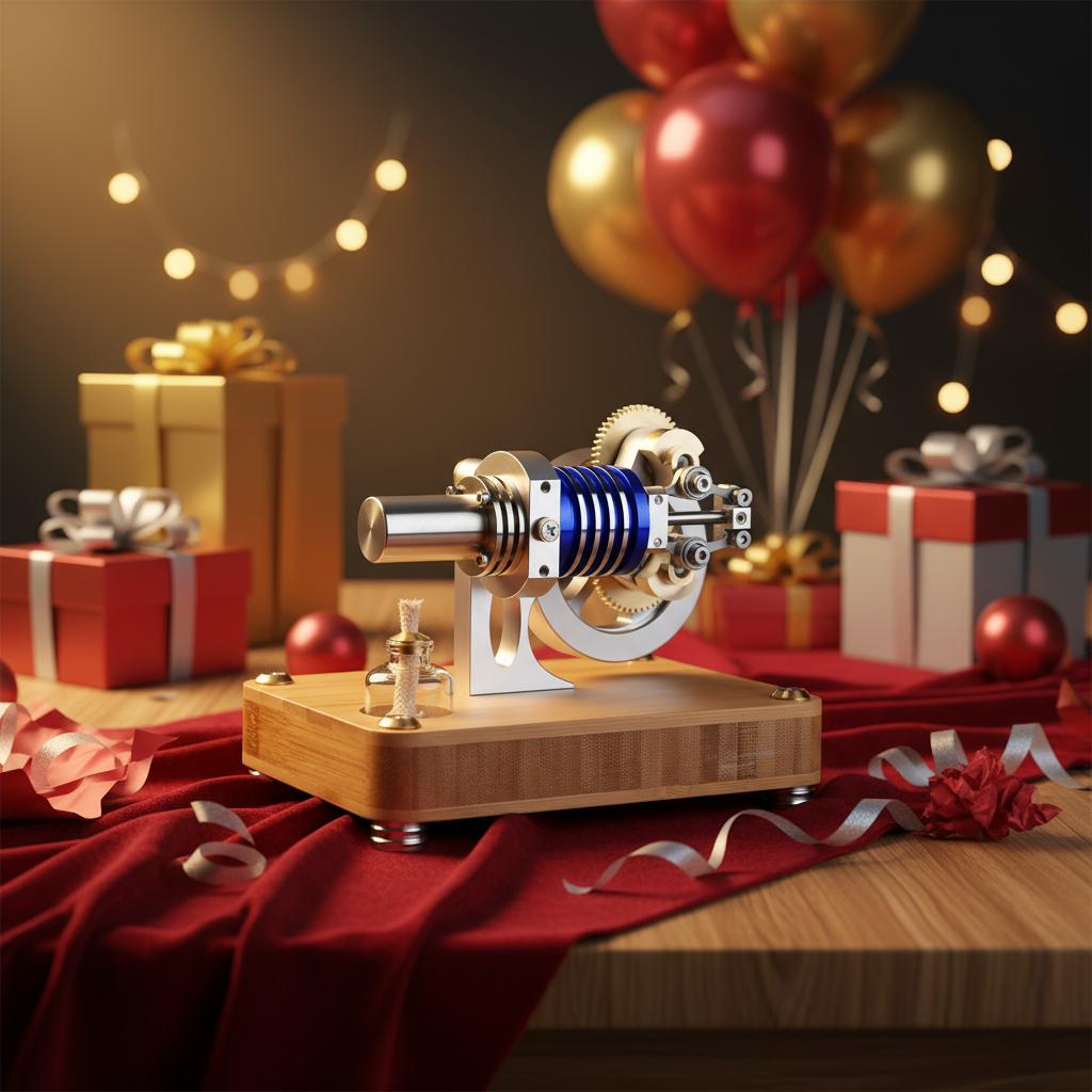 Stirling Single-Cylinder Engine Generator for Science Experiments and Enthusiasts - Build Your Own Engine