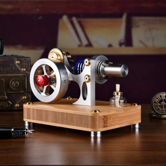 Stirling Single-Cylinder Engine Generator for Science Experiments and Enthusiasts - Build Your Own Engine