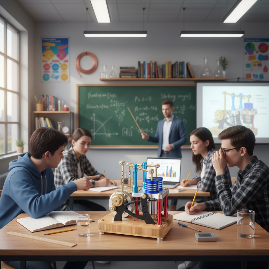 Modèle de moteur Stirling à deux cylindres : kit de maquette pour les passionnés de sciences et d'éducation – Construisez votre propre moteur