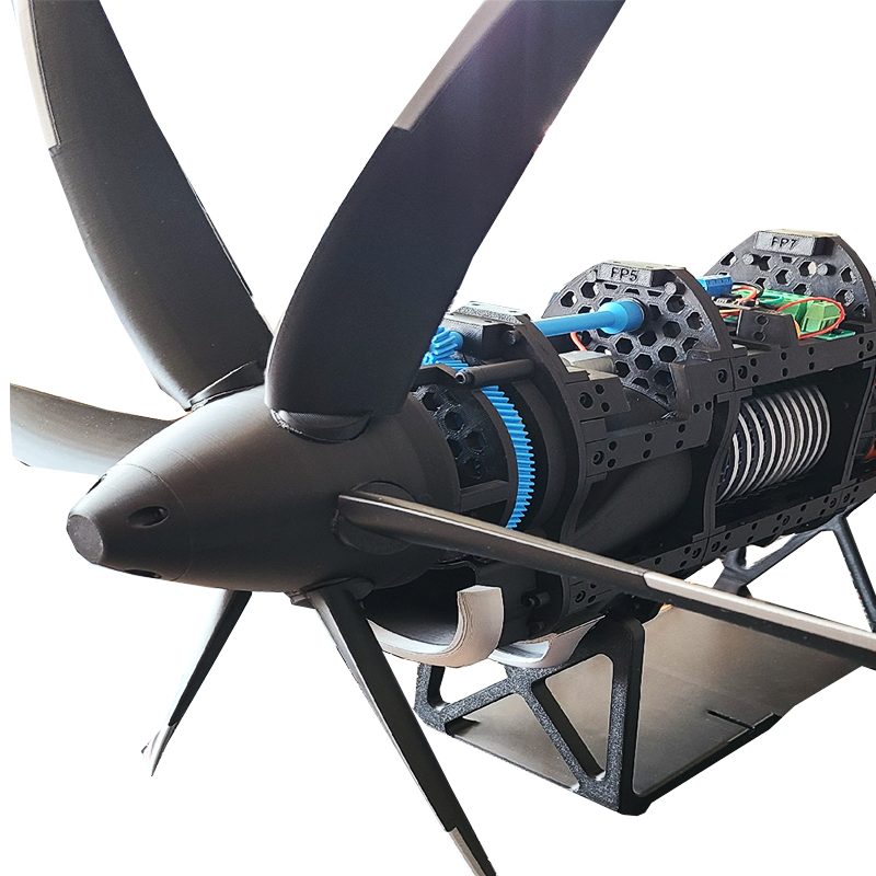 ENGINEKITOR T56-A-15 Turboprop Engine Model Engine Kit from C-130 Hercules Transport Aircraft