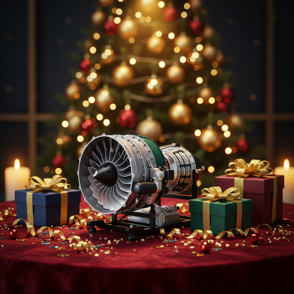 TECHING 1/10 1000+Pcs DIY Full Metal Electric Twin-Spool Turbofan Aircraft Jet Engine Model Kit - Build Your Own Working Engine