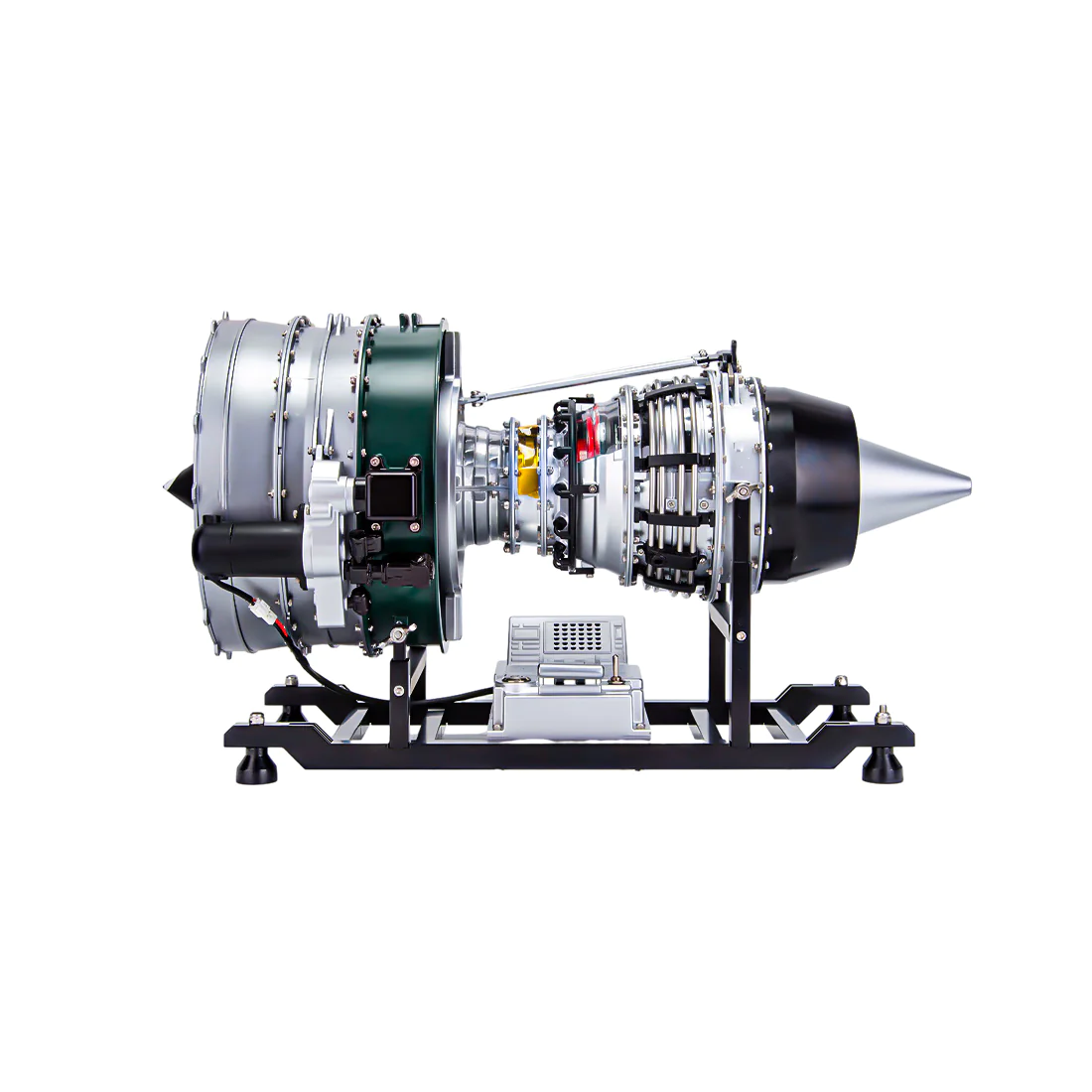 enginekitor-teching-1-10-1000-pcs-diy-full-metal-electric-twin-spool-turbofan-aircraft-jet-engine-model-kit-build-your-own-working-engine
