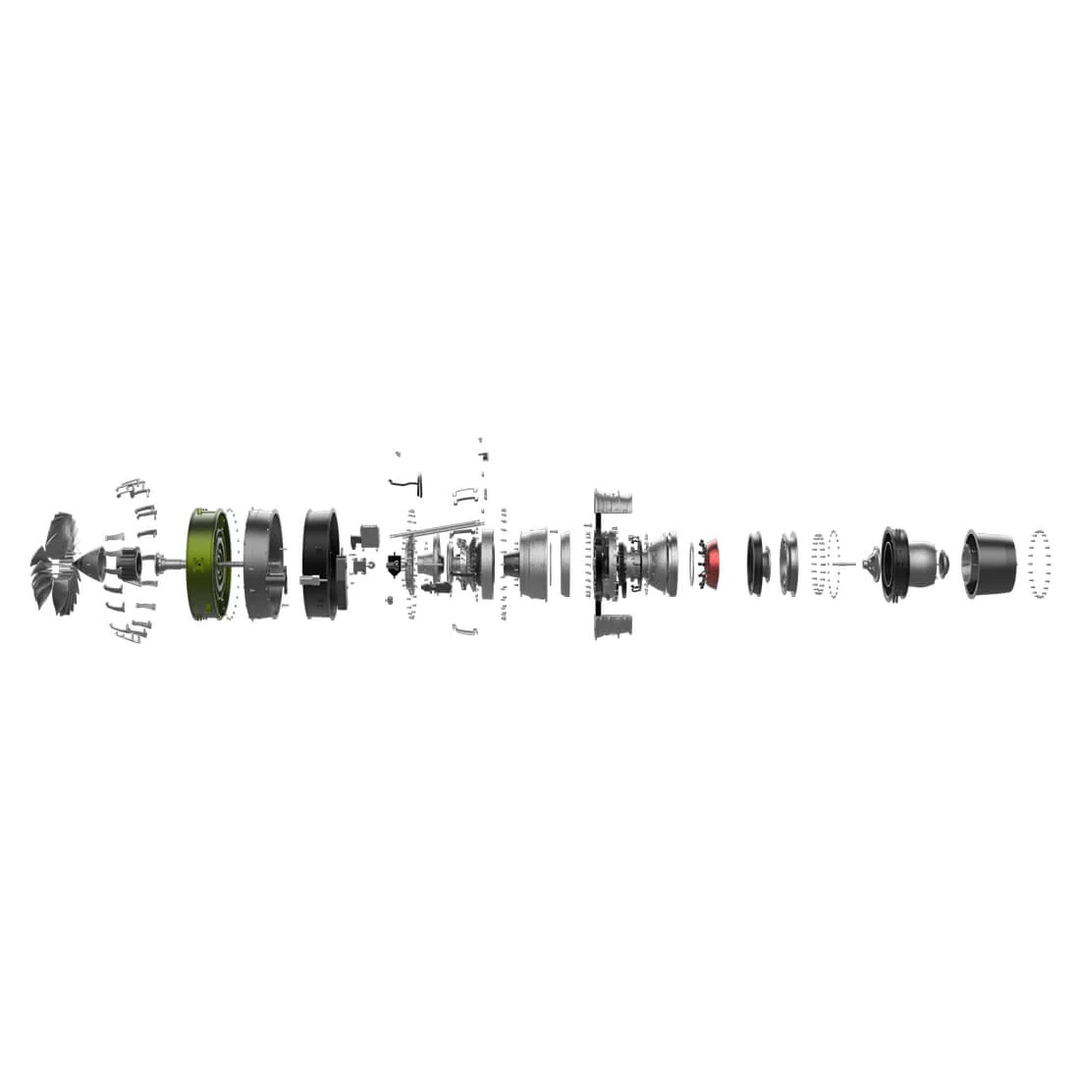 enginekitor-teching-1-10-1000-pcs-diy-full-metal-electric-twin-spool-turbofan-aircraft-jet-engine-model-kit-build-your-own-working-engine