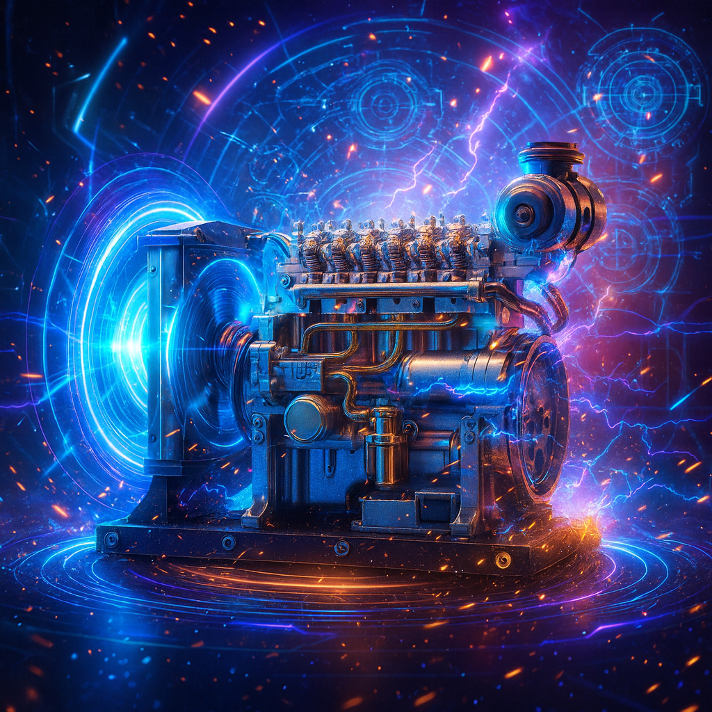 Kit de modèle de moteur diesel miniature L4 entièrement en métal TECHING 1:10 - Moteur OHV 4 cylindres à monter soi-même
