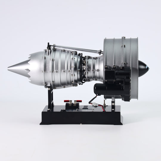 TECHING 1/12 Metal Dual-Spool Turbofan Engine Model Kit – Working Jet Engine Replica with 300+ PCS for STEM Learning & Collectors