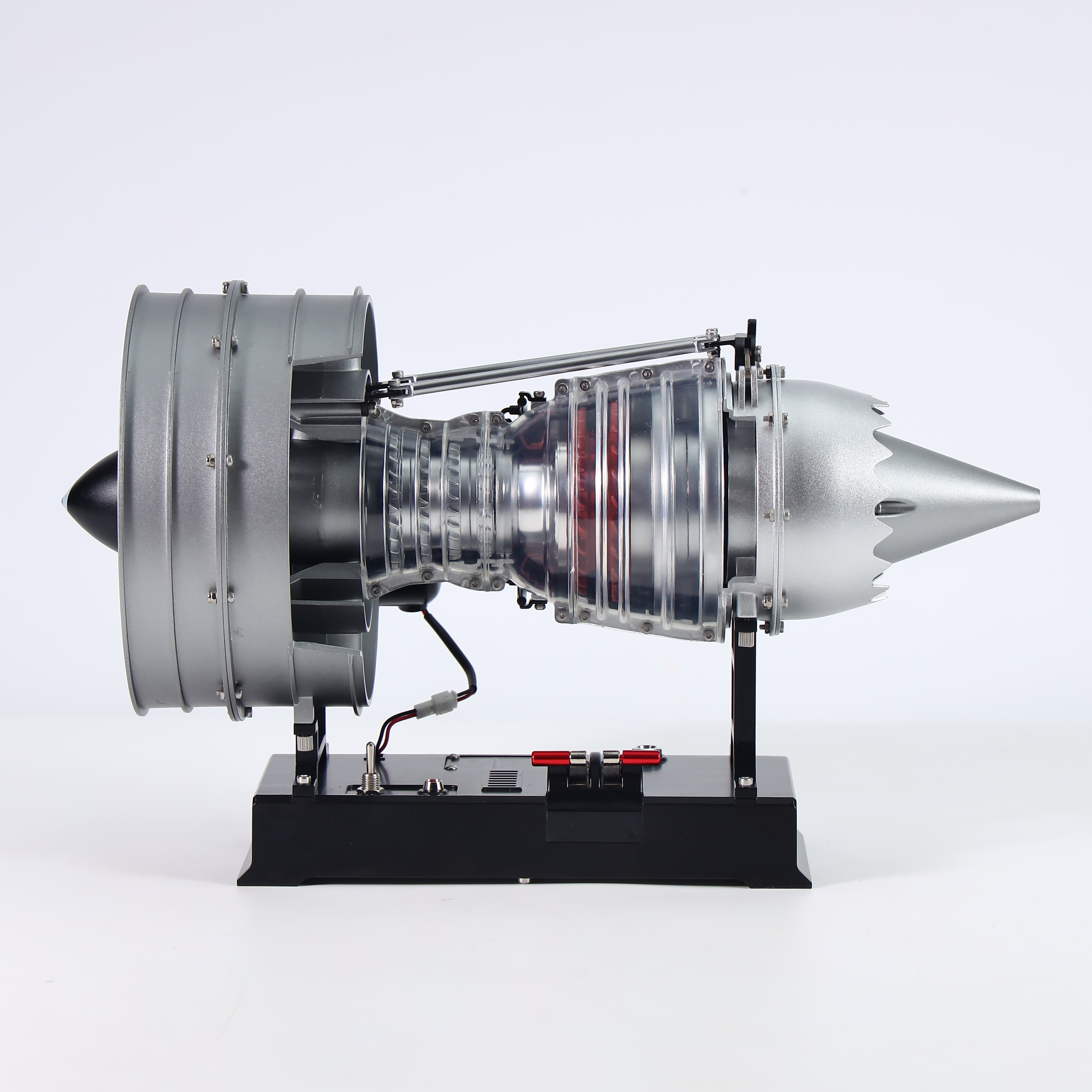 TECHING 1/12 Metal Dual-Spool Turbofan Engine Model Kit – Working Jet Engine Replica with 300+ PCS for STEM Learning & Collectors