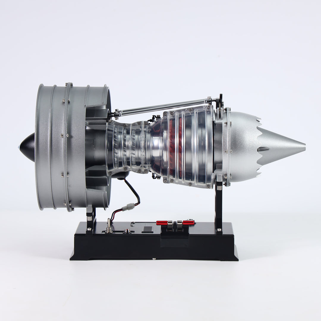 TECHING 1/12 Metal Dual-Spool Turbofan Engine Model Kit – Working Jet Engine Replica with 300+ PCS for STEM Learning & Collectors