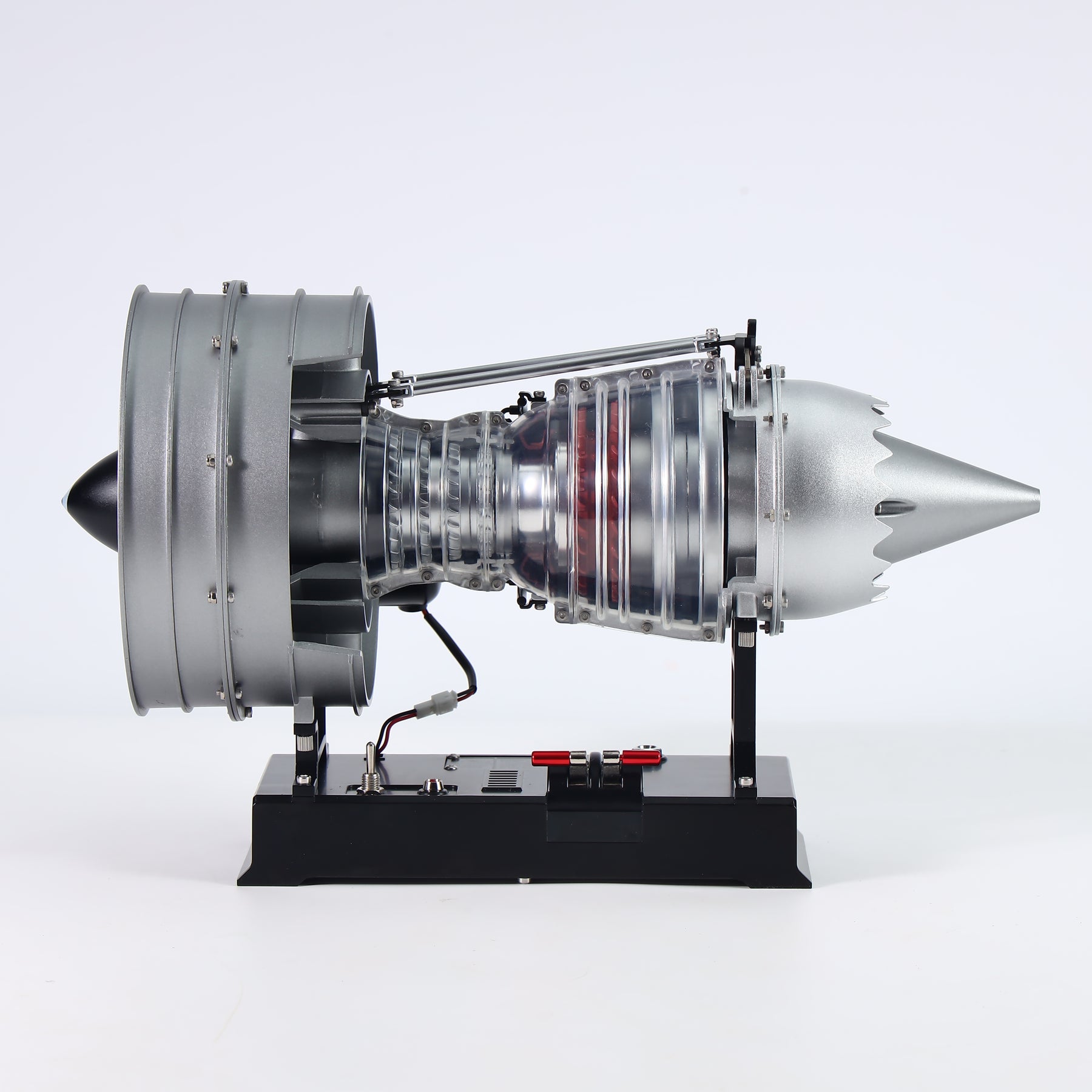 TECHING 1/12 Metal Dual-Spool Turbofan Engine Model Kit – Working Jet ...