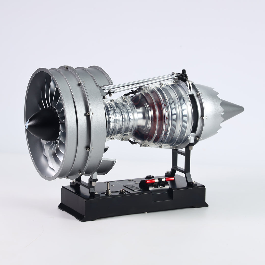 TECHING 1/12 Metal Dual-Spool Turbofan Engine Model Kit – Working Jet Engine Replica with 300+ PCS for STEM Learning & Collectors