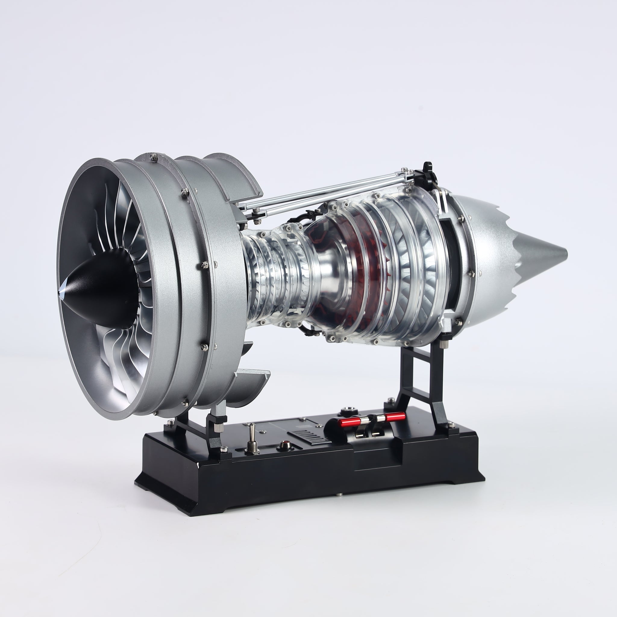 TECHING 1/12 Metal Dual-Spool Turbofan Engine Model Kit – Working Jet Engine Replica with 300+ PCS for STEM Learning & Collectors
