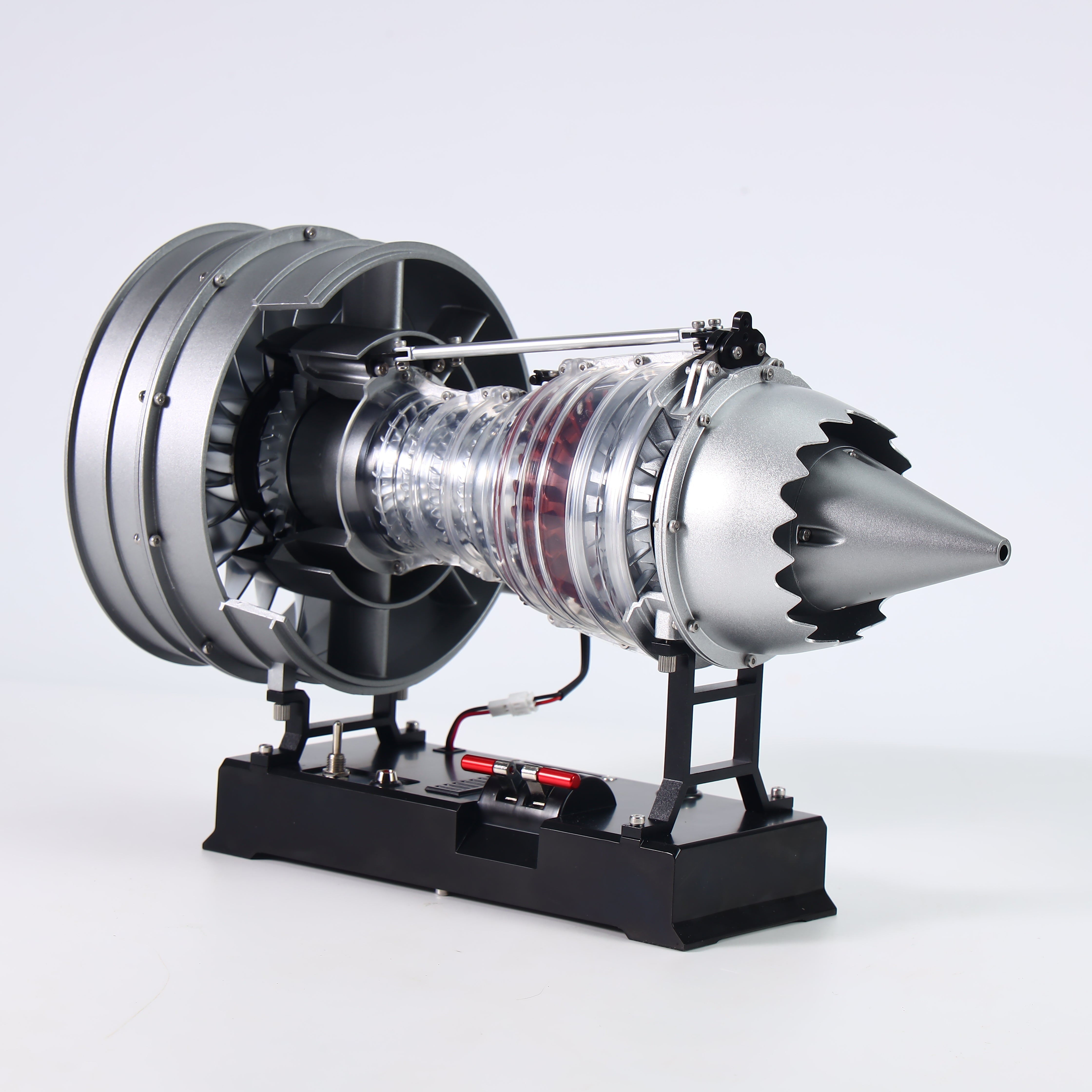 TECHING 1/12 Metal Dual-Spool Turbofan Engine Model Kit – Working Jet Engine Replica with 300+ PCS for STEM Learning & Collectors