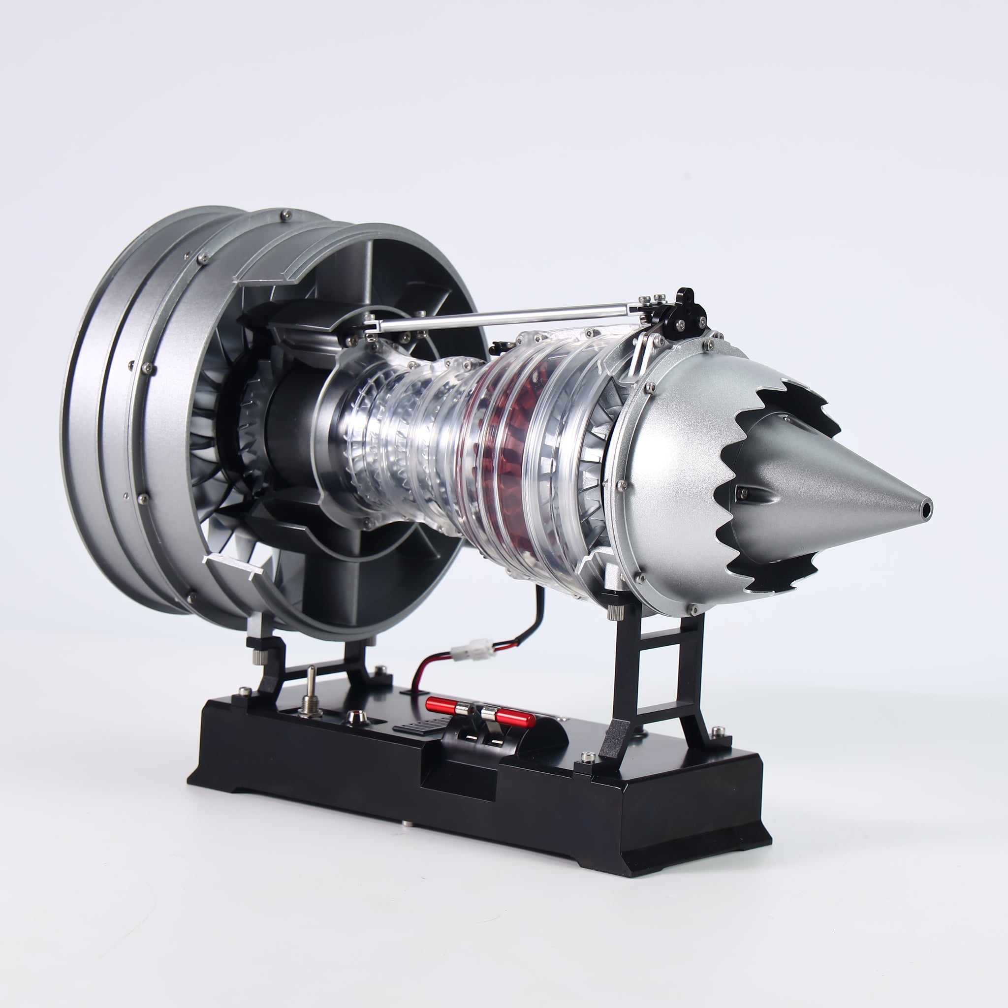 TECHING 1/12 Metal Dual-Spool Turbofan Engine Model Kit – Working Jet Engine Replica with 300+ PCS for STEM Learning & Collectors