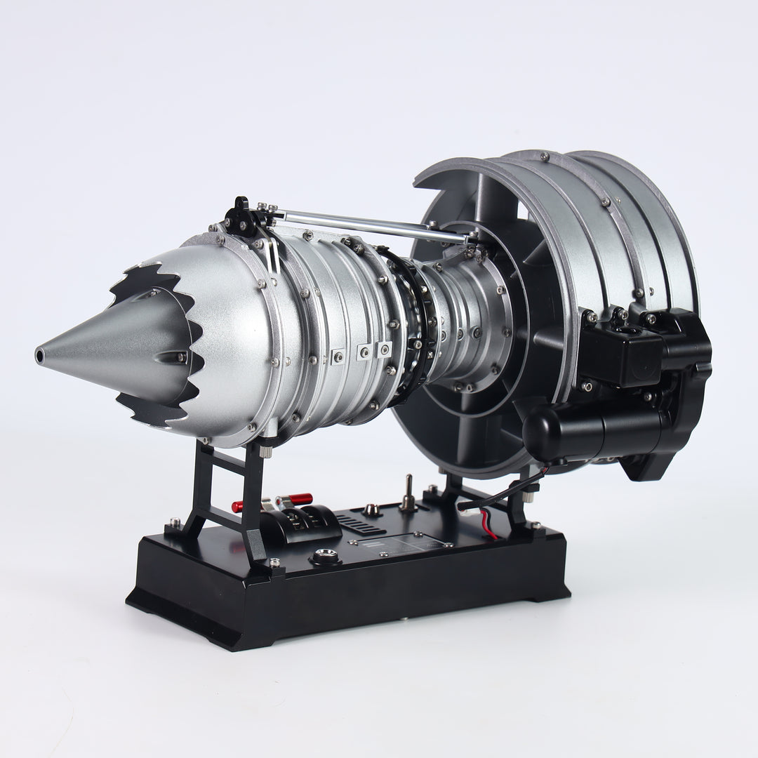 TECHING 1/12 Metal Dual-Spool Turbofan Engine Model Kit – Working Jet Engine Replica with 300+ PCS for STEM Learning & Collectors