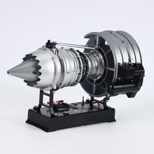TECHING 1/12 Metal Dual-Spool Turbofan Engine Model Kit – Working Jet Engine Replica with 300+ PCS for STEM Learning & Collectors