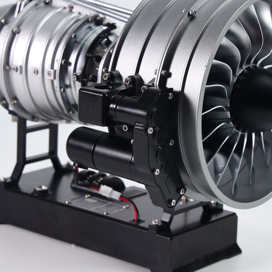 TECHING 1/12 Metal Dual-Spool Turbofan Engine Model Kit – Working Jet Engine Replica with 300+ PCS for STEM Learning & Collectors