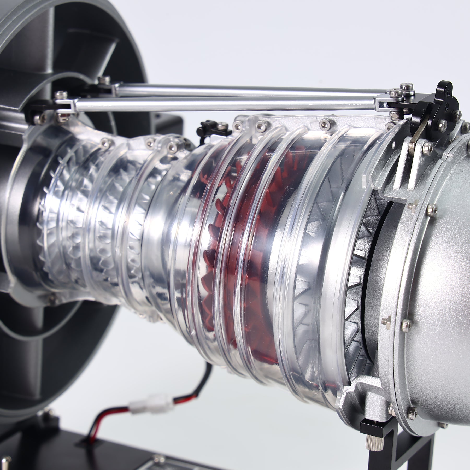 TECHING 1/12 Metal Dual-Spool Turbofan Engine Model Kit – Working Jet ...