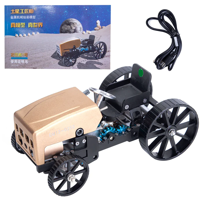 enginekitor-teching-creative-retro-tractor-car-metal-rc-assembled-model-kit-high-challenge-electric-gift-collection