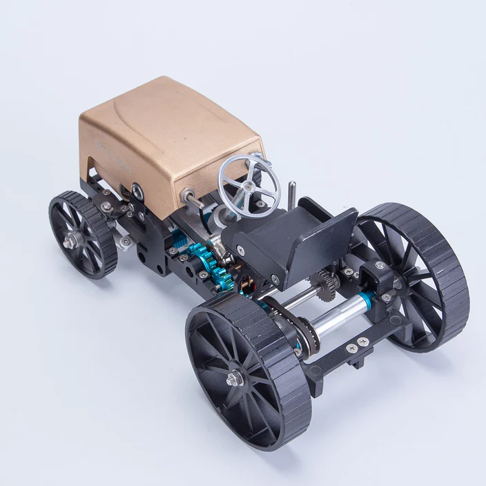 TECHING Creative Retro Tractor Car Metal RC Assembled Model Kit Hi Enginekitor