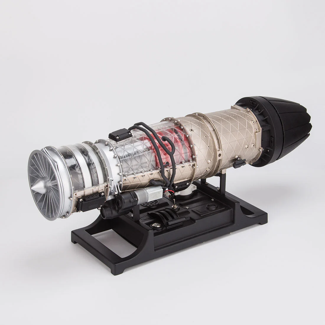 TECHING DM135 Turbojet Engine Model Kit – 1/10 Full Metal Twin Rotor Jet Engine with 600+ Parts