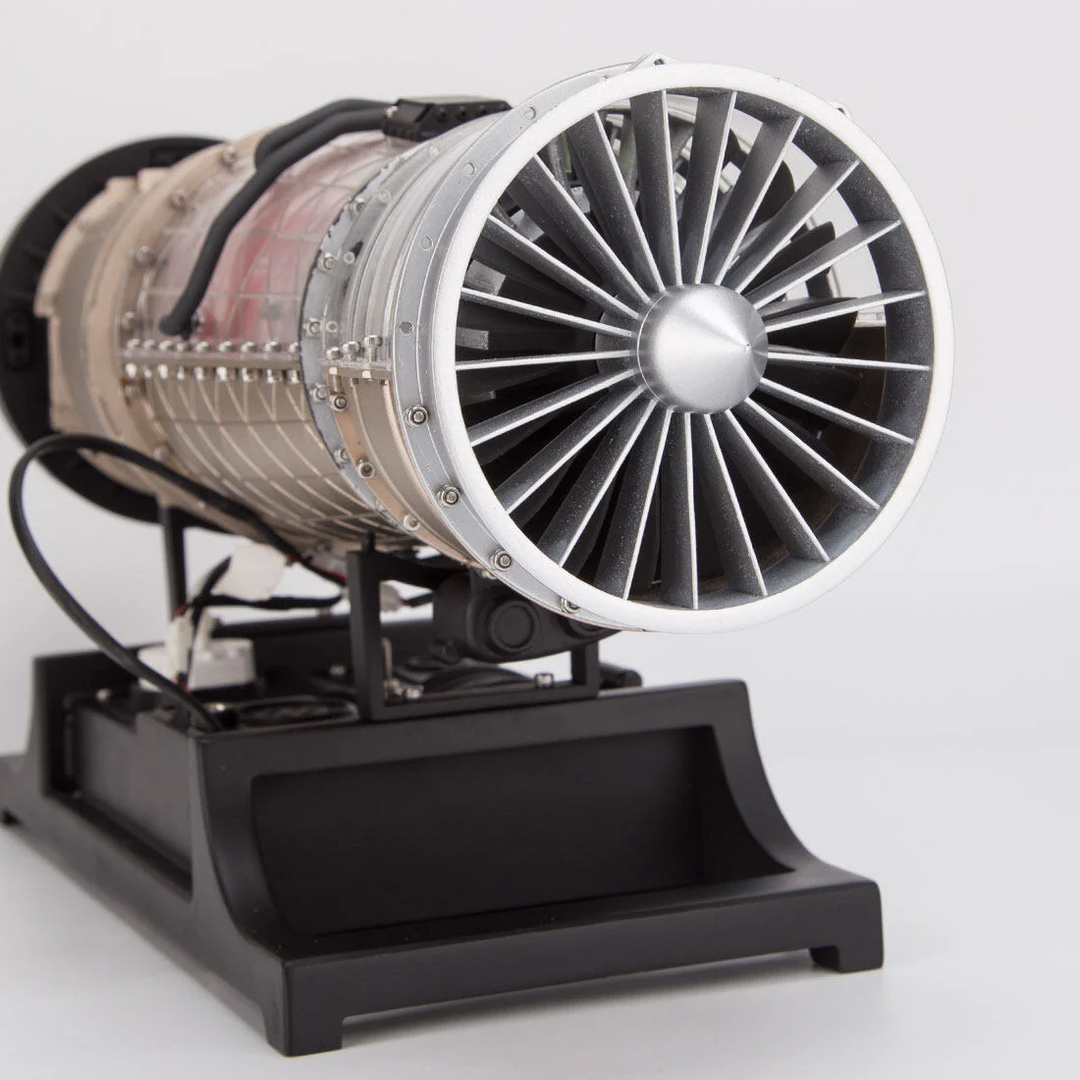 TECHING DM135 Turbojet Engine Model Kit – 1/10 Full Metal Twin Rotor Jet Engine with 600+ Parts