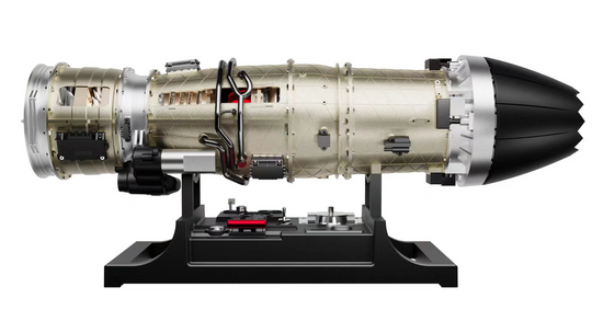 TECHING DM135 Turbojet Engine Model Kit – 1/10 Full Metal Twin Rotor Jet Engine with 600+ Parts